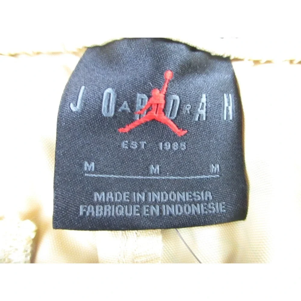 NWT Air Jordan Flight MVP Shorts Mens M Gold Black Signature Basketball Athletic